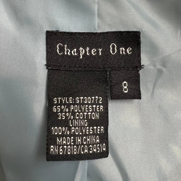 Vintage Jacquard Woven Knit Peacoat Jacket Whimsical Cottagecore Feminine Coat - Picture 6 of 9